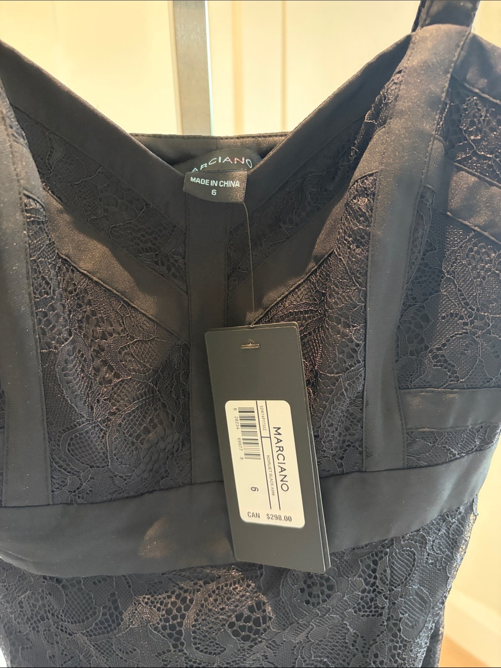 Marciano Black Lace Evening Dress - Picture 9 of 12